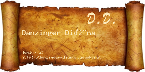 Danzinger Diána névjegykártya
